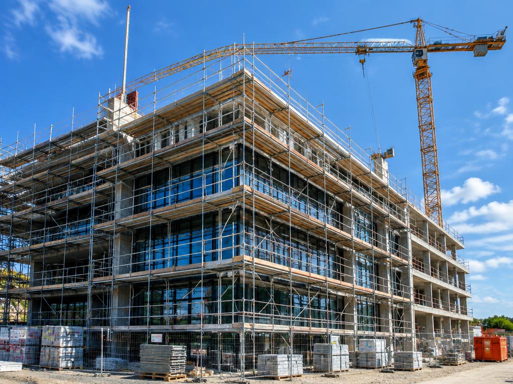 Commercial building under construction